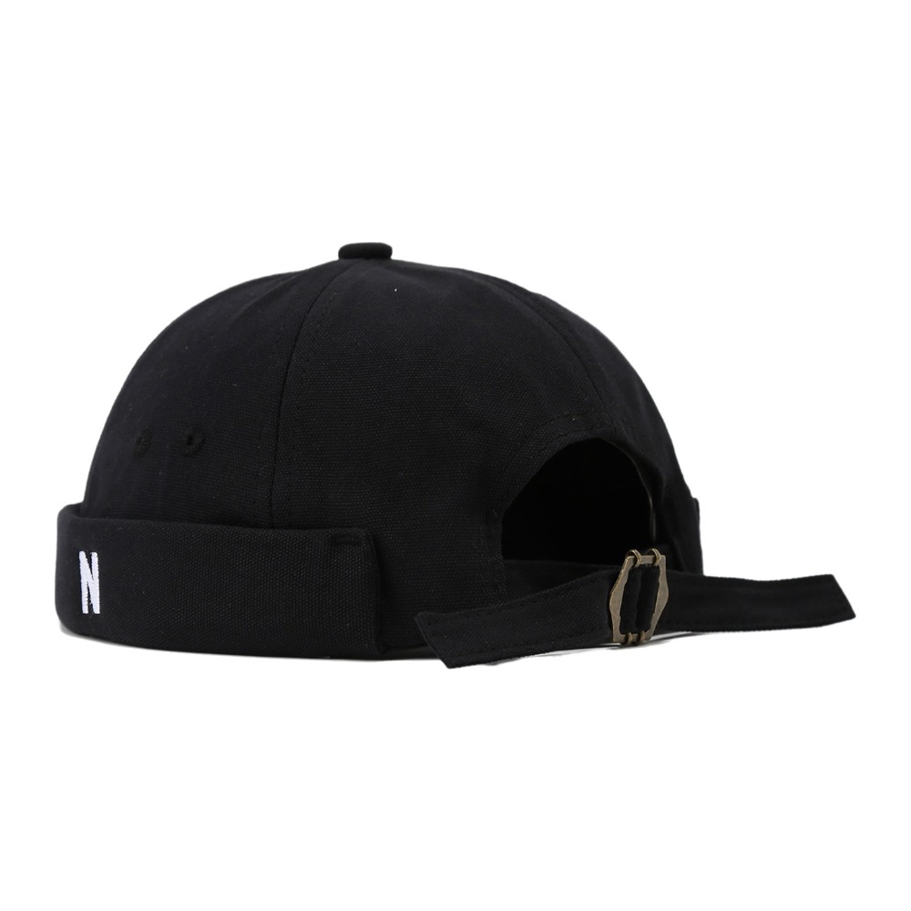 Embroidery Letter N - Cotton Brimless Hat Breathable Letter N