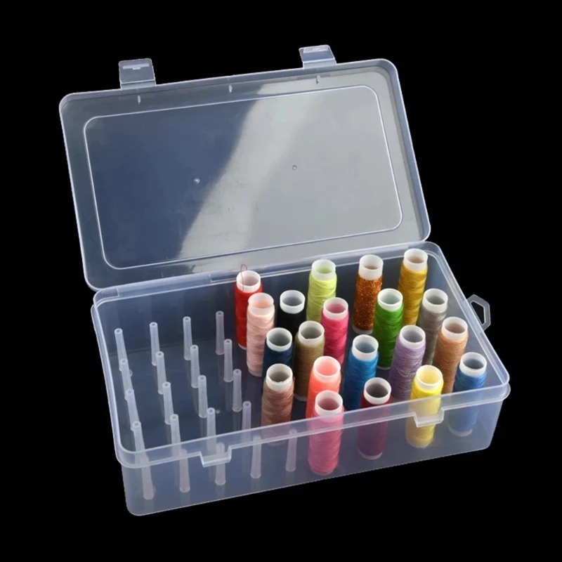 Embroidery Tas - 42 Spool Sewing Thread Organizer Box,