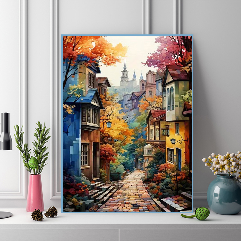 Embroidery House - Frameless, New Arrival Street Diamond Mosaic