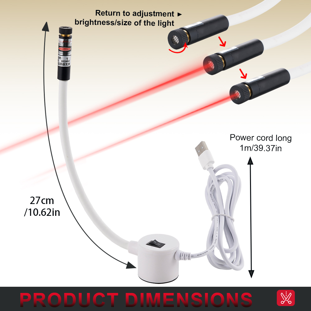 Embroidery Job - USB positioning light Infrared laser dual-purpose