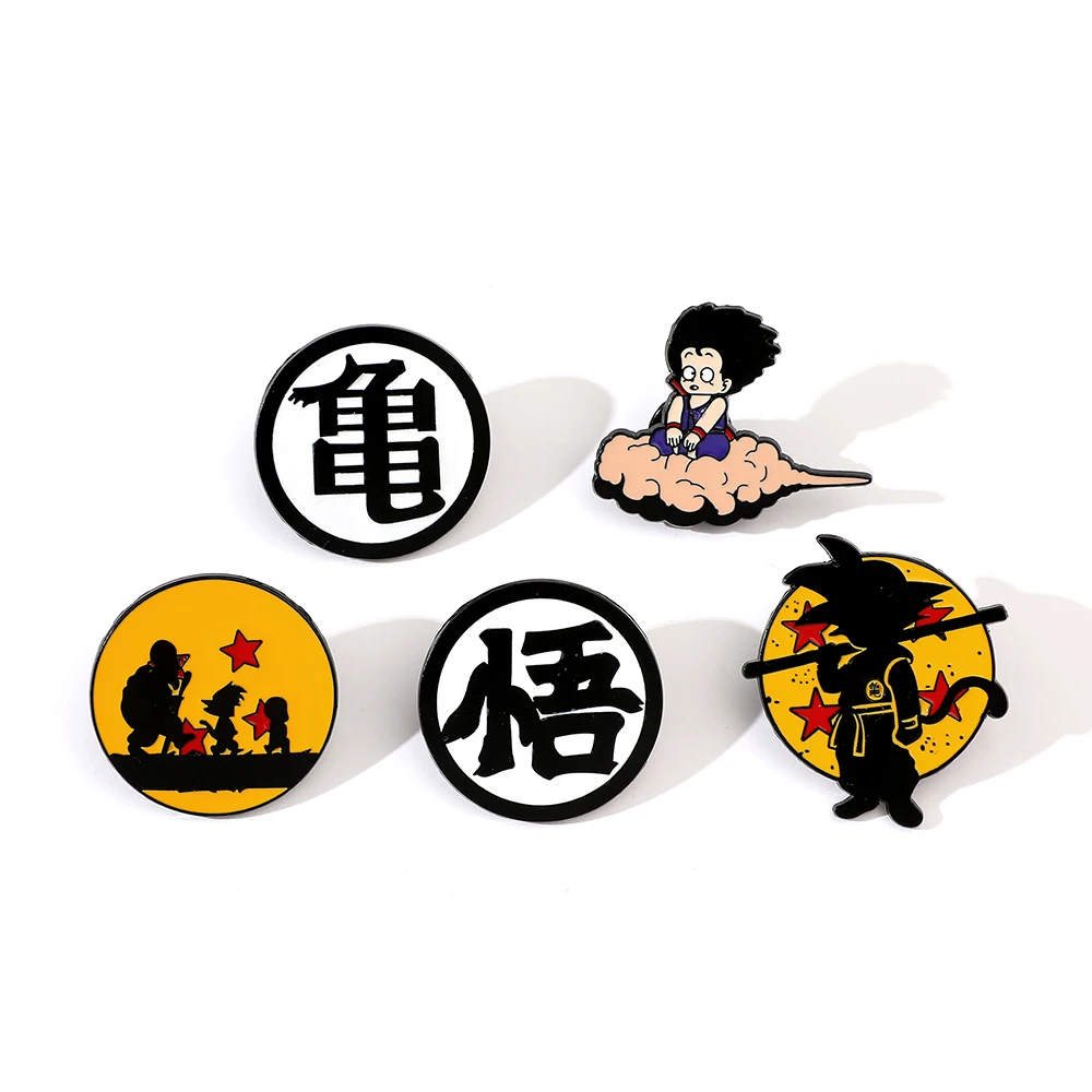 Embroidery Textile - 6 Pcs Hot Blooded Anime Brooch