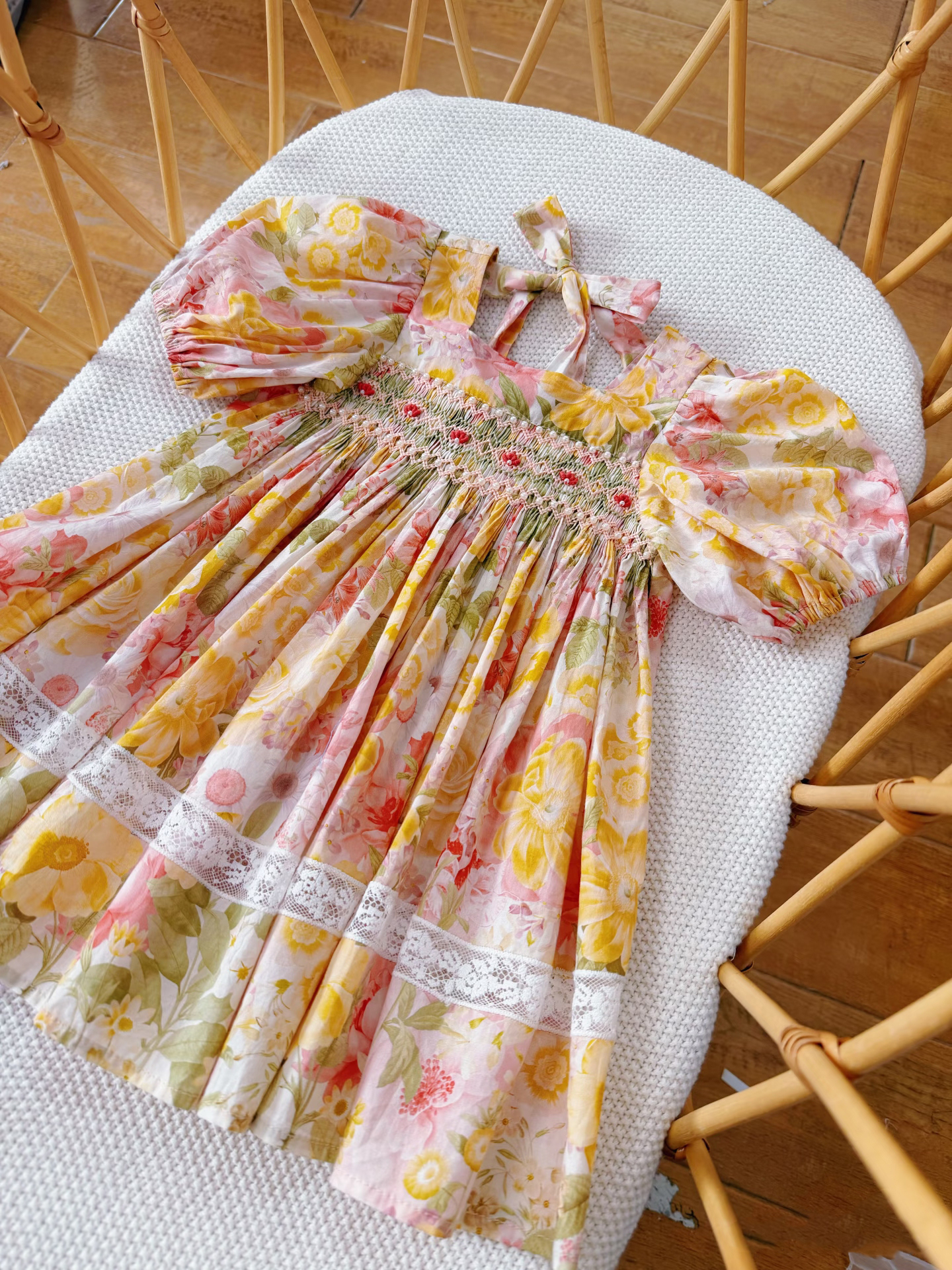 Summer Girls Handmade Embroide - Embroidery Yellow Dress avis et prix