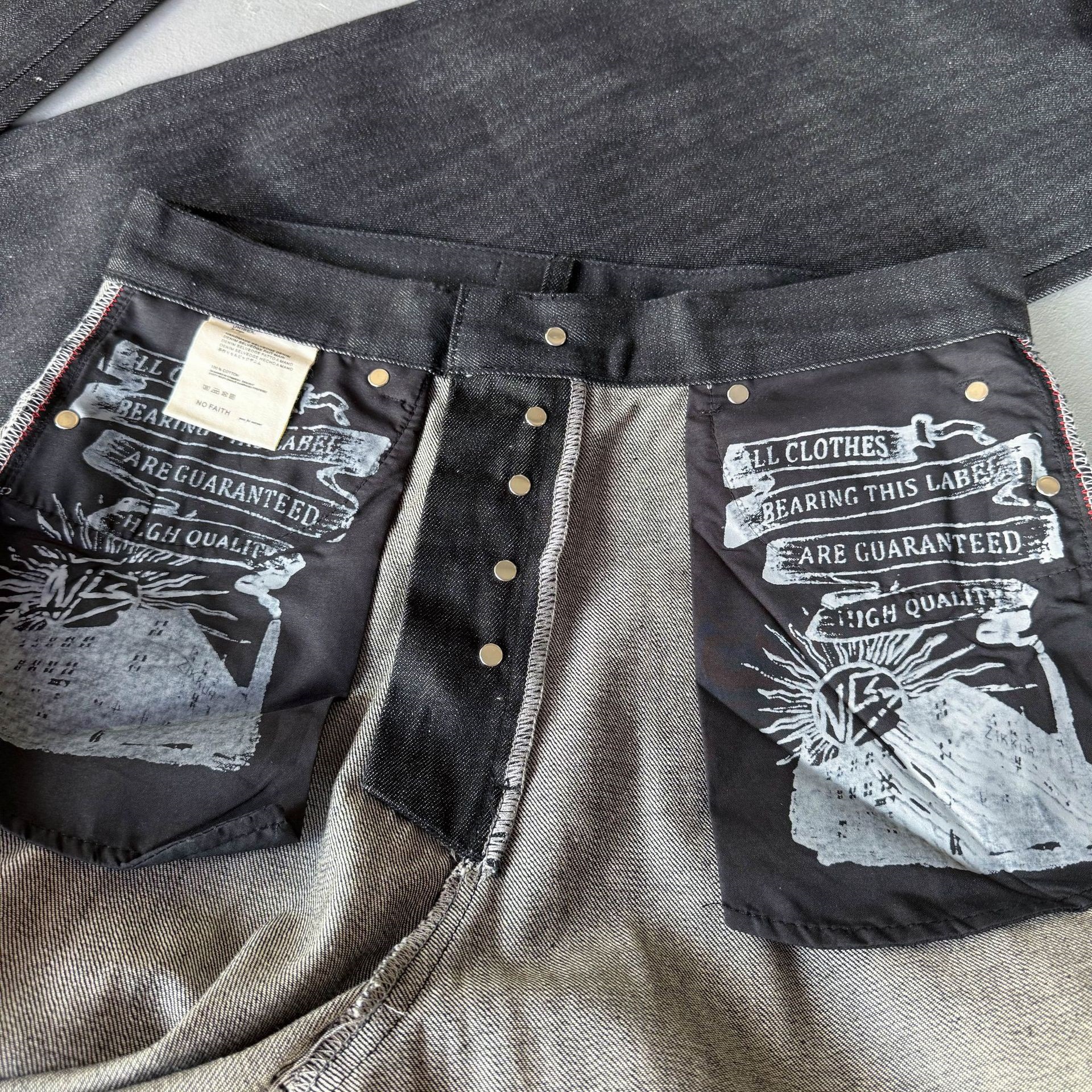 Brand New No Faith Studios Bag - Embroidery On Jeans avis et prix