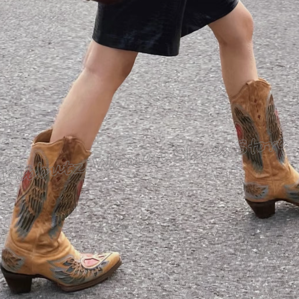 Embroidered Cowboy Western Boo - Embroidery Shoes avis et prix