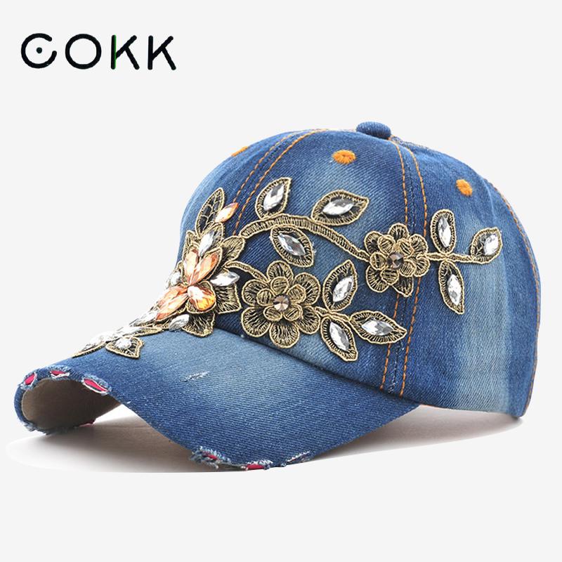 COKK Women's Baseball Cap Diam - Embroidery On Jeans avis et prix