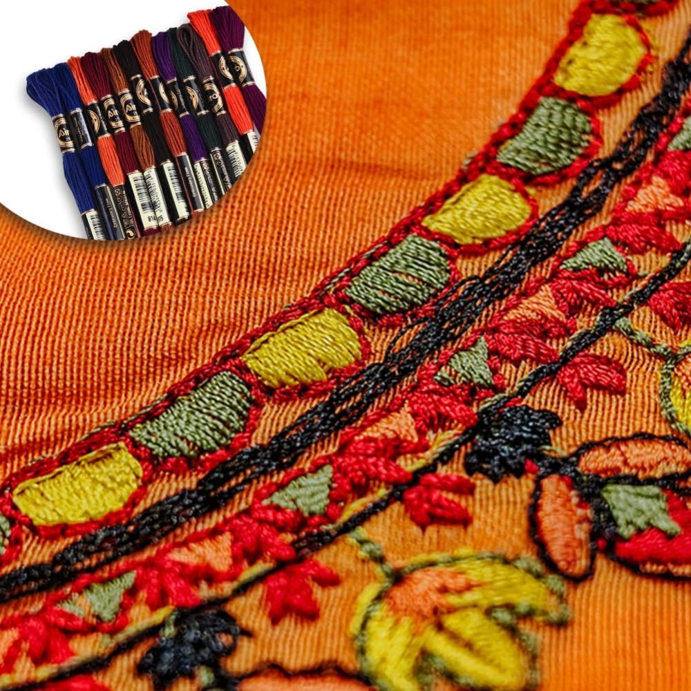 12 Skeins 6 Strands Hand Varie - Embroidery Yarns avis et prix