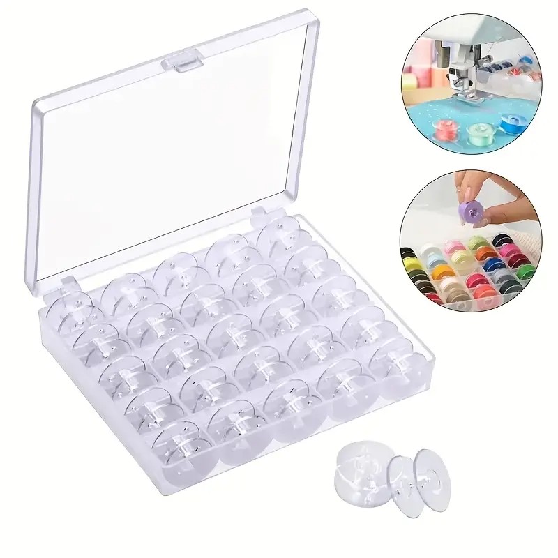 25/36pcs Transparent Plastic B - Embroidery Tas avis et prix
