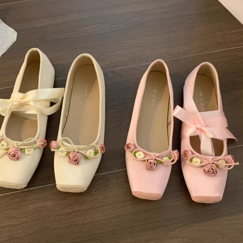 Women Flats Bow Marie Janes Sh - Embroidery Design Free avis et prix