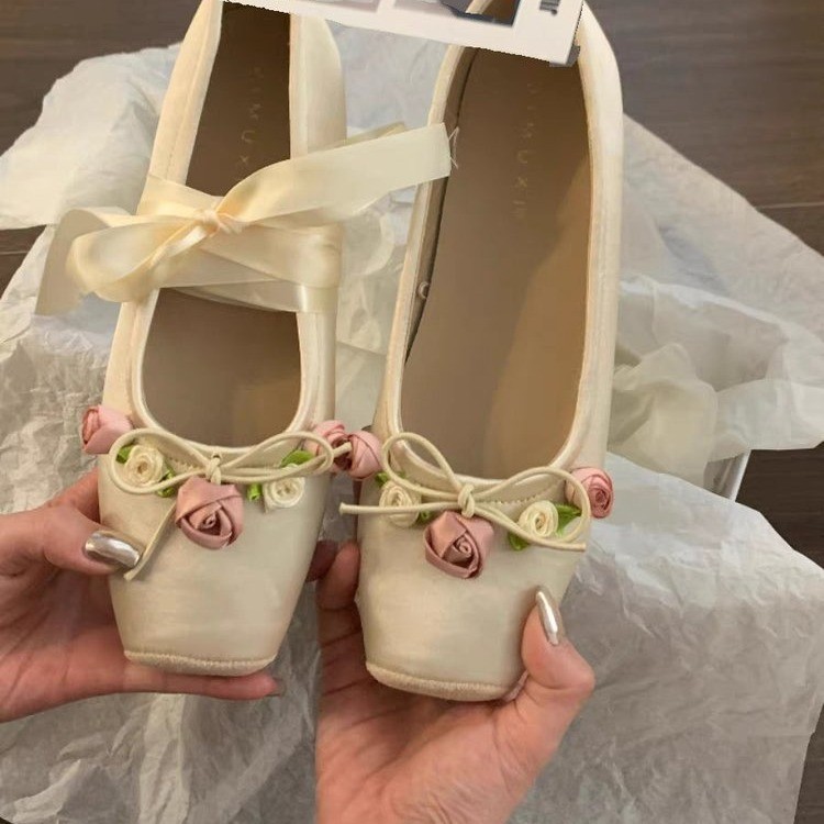 Women Flats Bow Marie Janes Sh - Embroidery Design Free avis et prix
