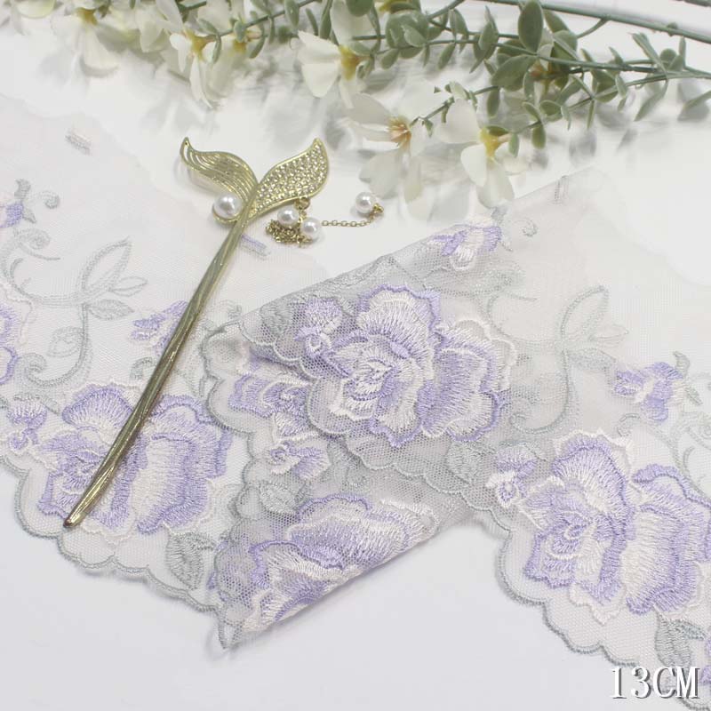 2Yards Purple Pink Blue Floral - Embroidery Yellow Dress avis et prix