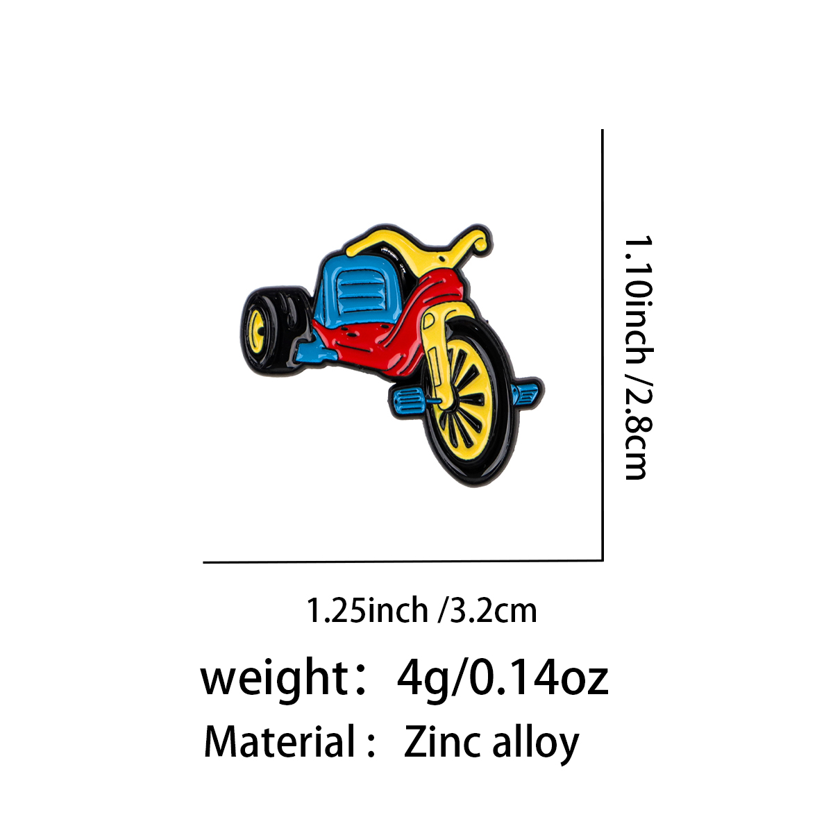 Retro Bicycle Enamel Pin Vinta - Embroidery Textile avis et prix