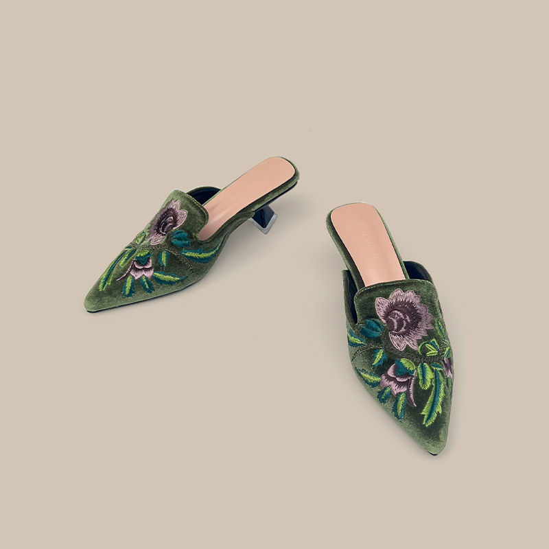 Embroidery Velour Women Shoes  - Embroidery Design Free avis et prix