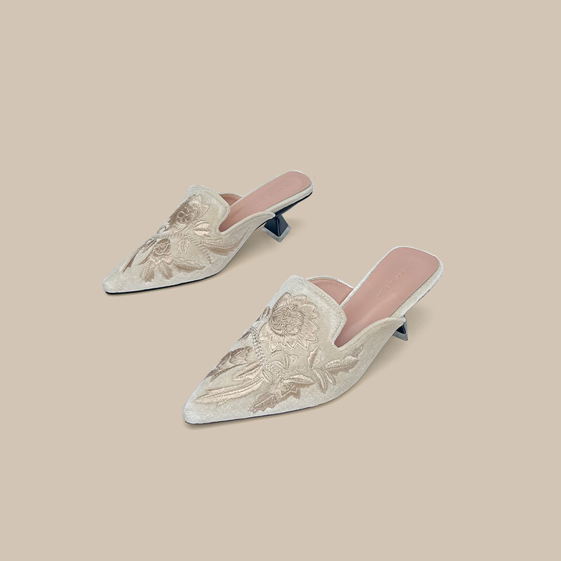 Embroidery Velour Women Shoes  - Embroidery Design Free avis et prix
