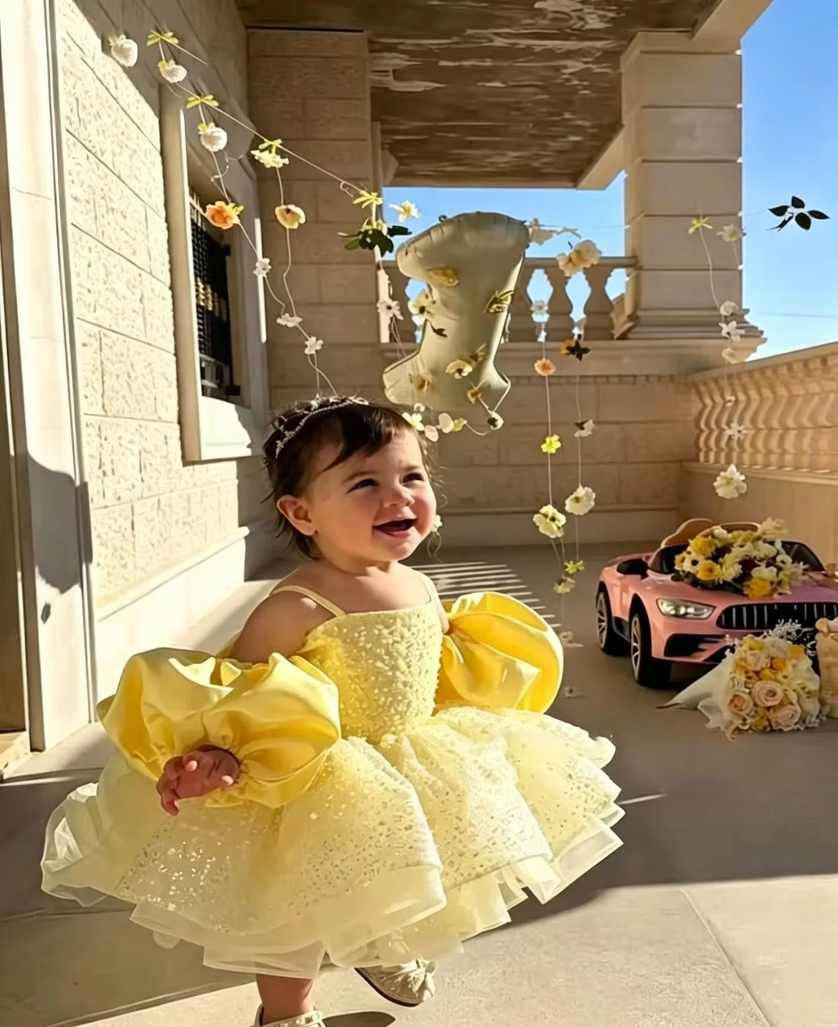 Cute Yellow Flower Girl Dresse - Embroidery Yellow Dress avis et prix