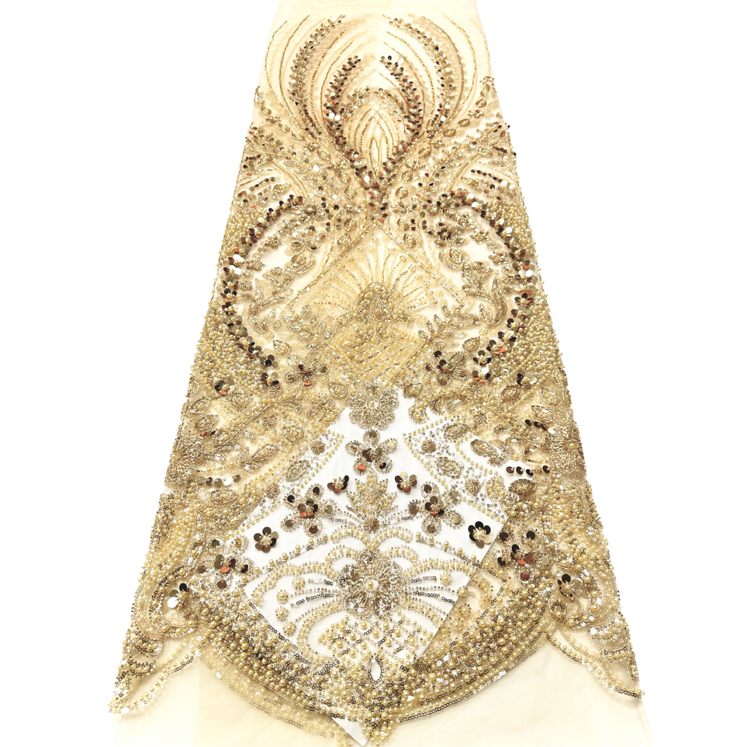 Yellow Bridal Lace Fabric 5 ya - Embroidery Yellow Dress avis et prix