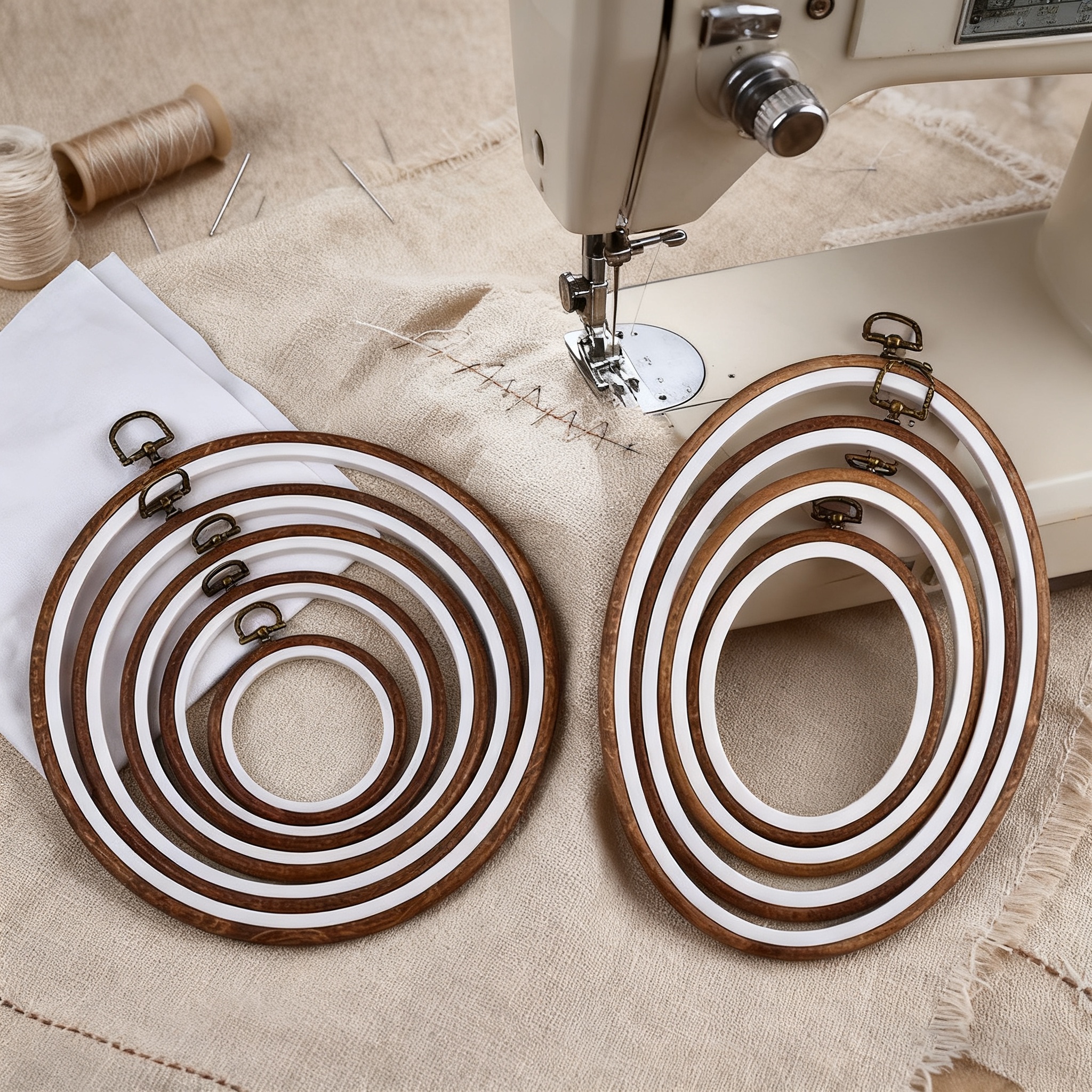 10PCS Sewing Tool Round Oval I - Embroidery Service avis et prix