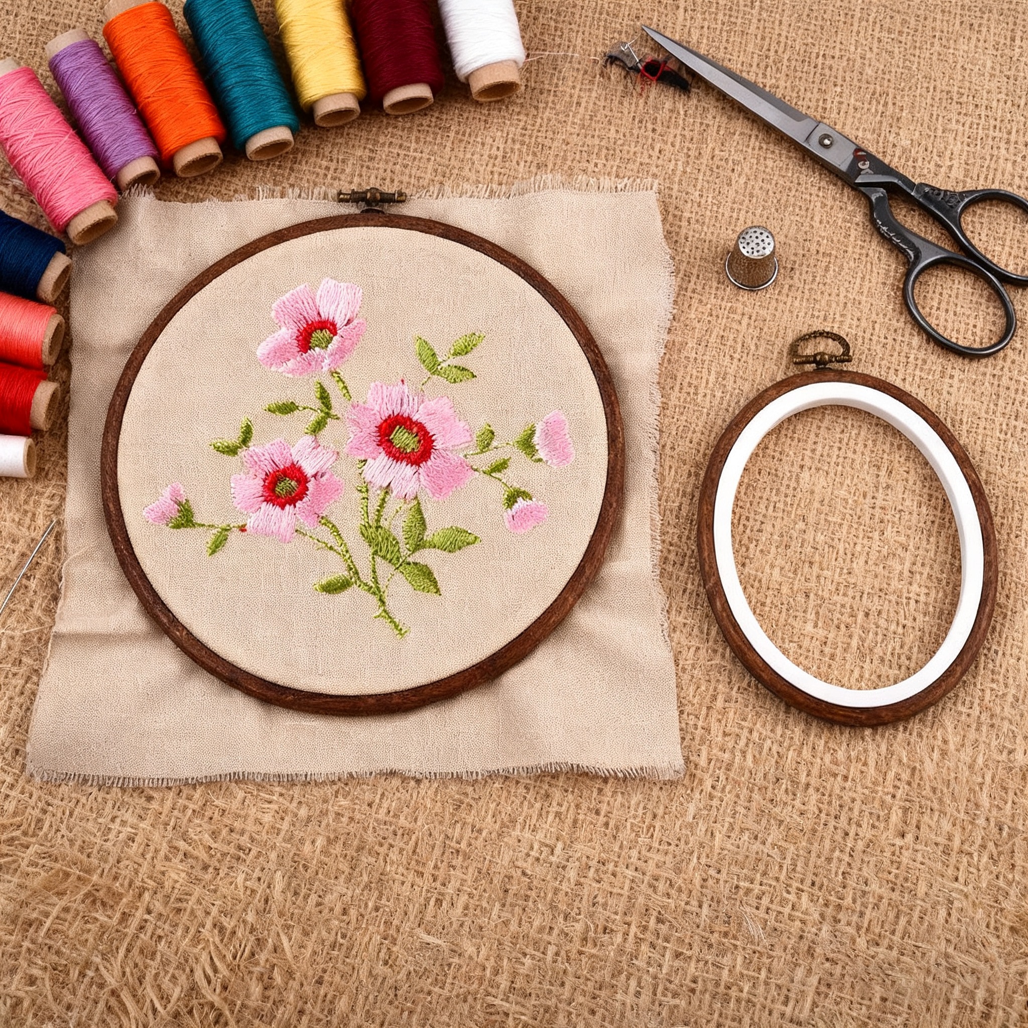 10PCS Sewing Tool Round Oval I - Embroidery Service avis et prix