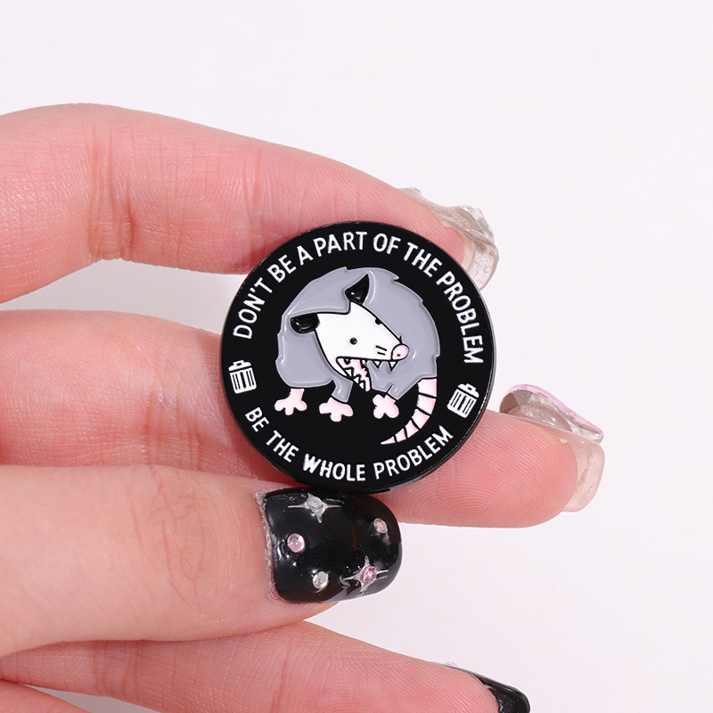 Cute Funny Possum Enamel Pins  - Embroidery House avis et prix