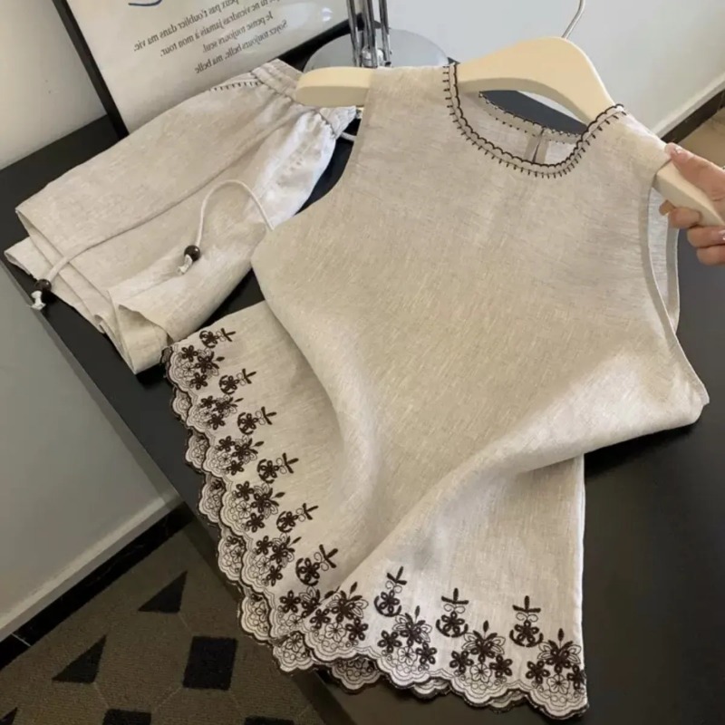 Simple Old Money Style Cotton  - Embroidery Uniform avis et prix