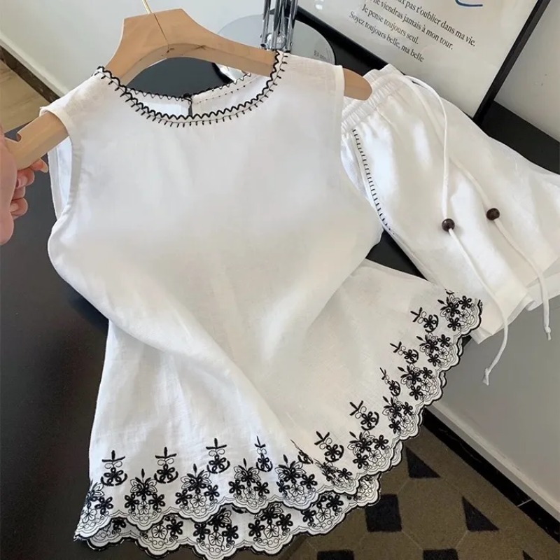 Simple Old Money Style Cotton  - Embroidery Uniform avis et prix
