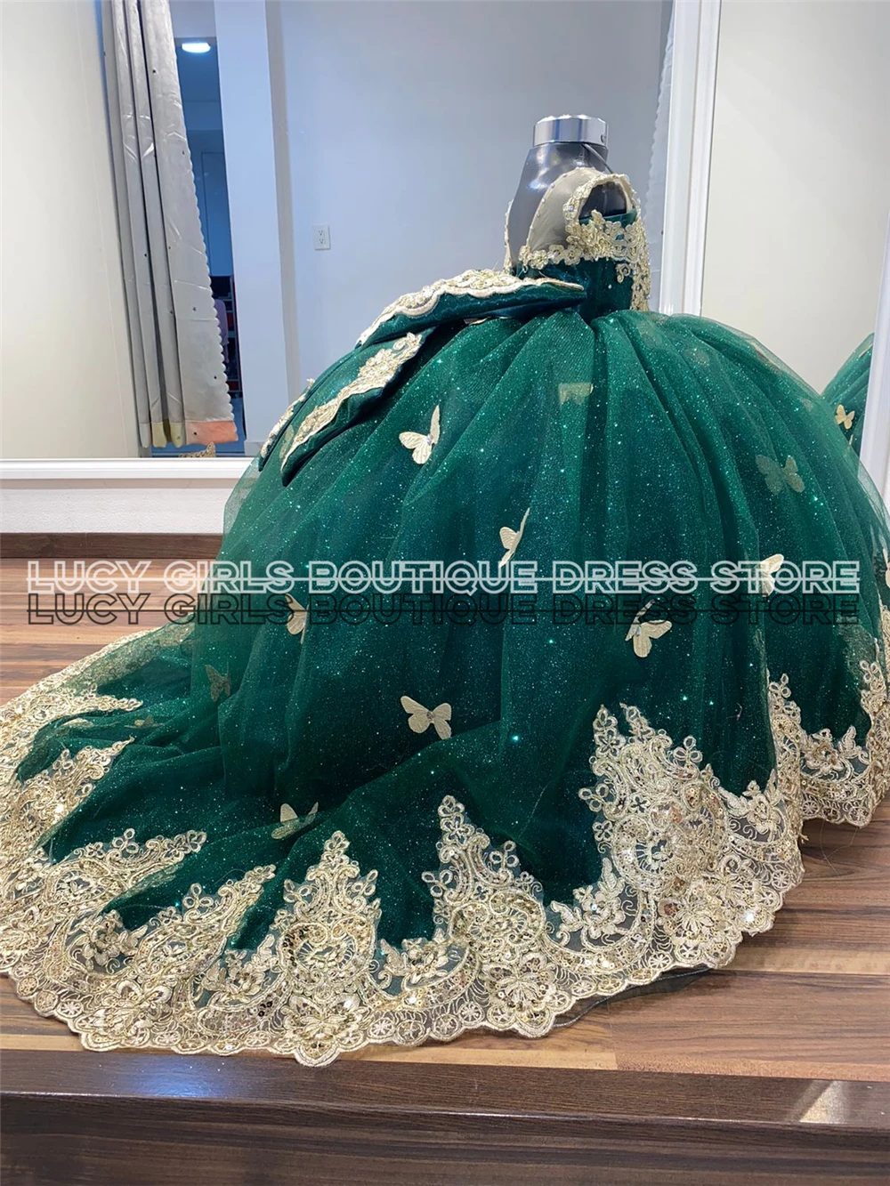 Quality Butterfly Applique Lov - Embroidery Yellow Dress avis et prix