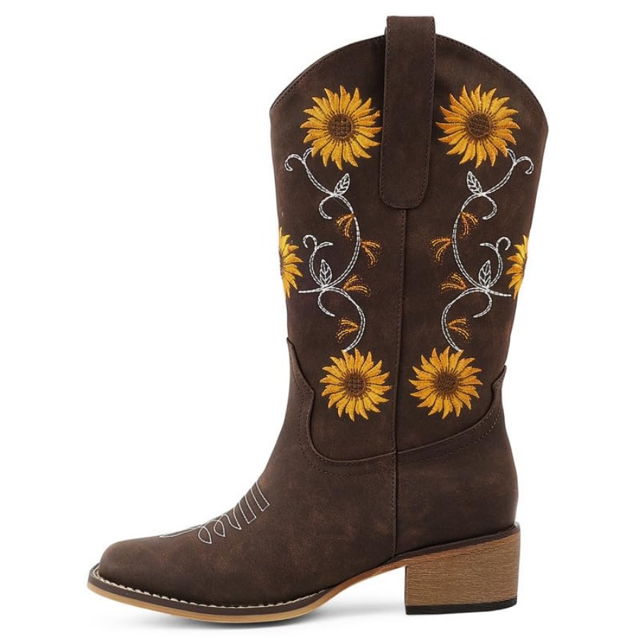 Cowboy Boots for Women Square  - Embroidery Design Free avis et prix