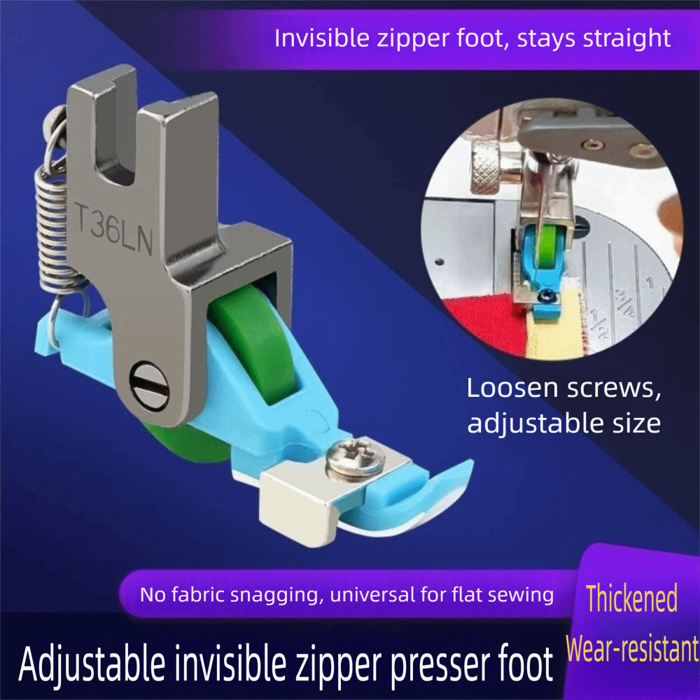 New Adjustable Invisible Zippe - Embroidery Xpress avis et prix