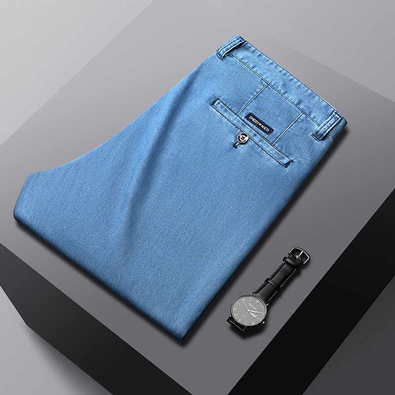 2026 New Spring Men's Light Bl - Embroidery On Jeans avis et prix