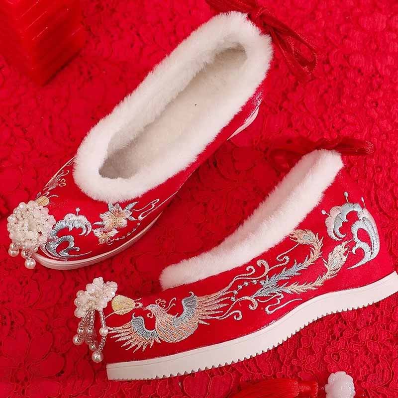 Winter Hanfu Shoes Women Chine - Embroidery Shoes avis et prix