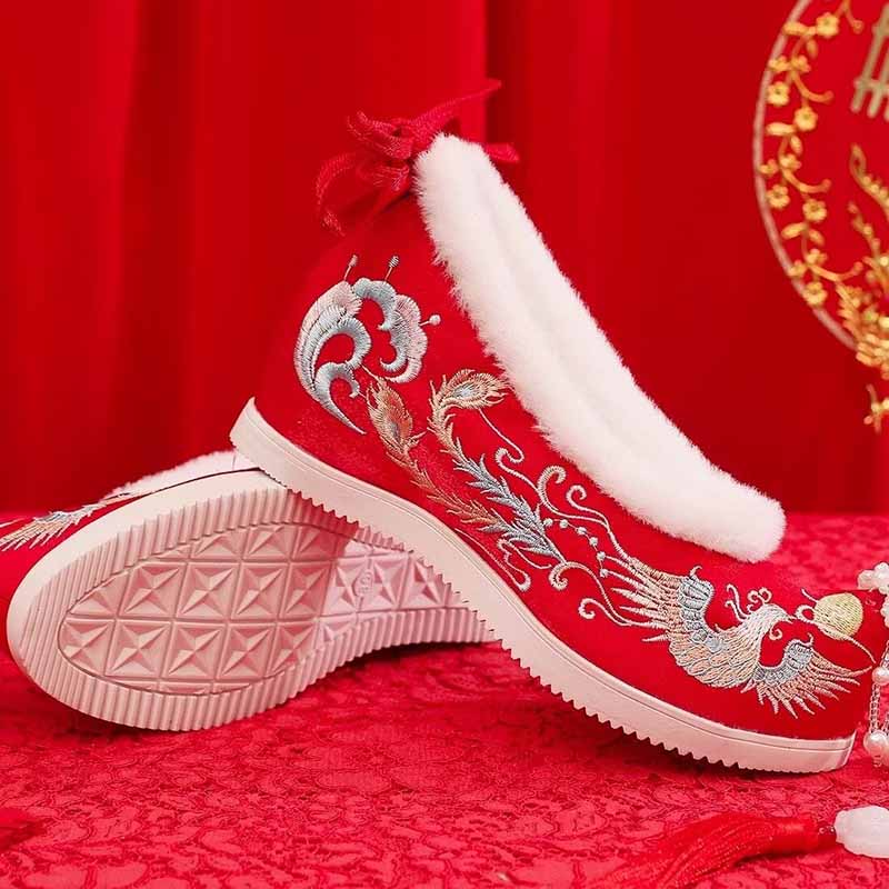 Winter Hanfu Shoes Women Chine - Embroidery Shoes avis et prix