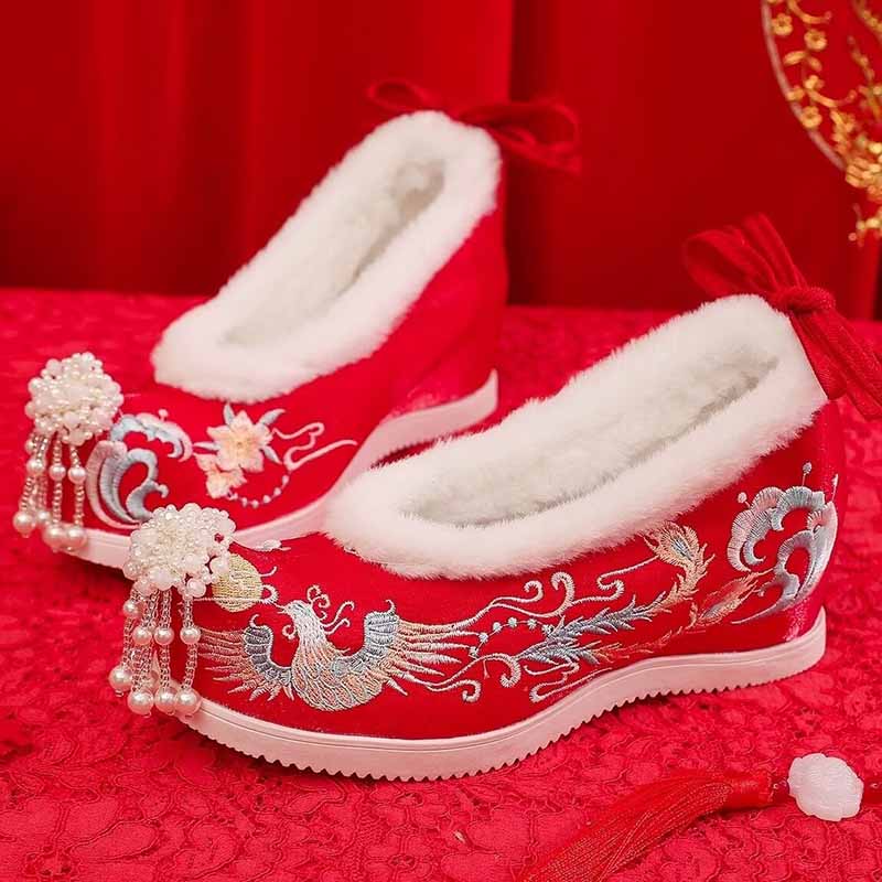 Winter Hanfu Shoes Women Chine - Embroidery Shoes avis et prix