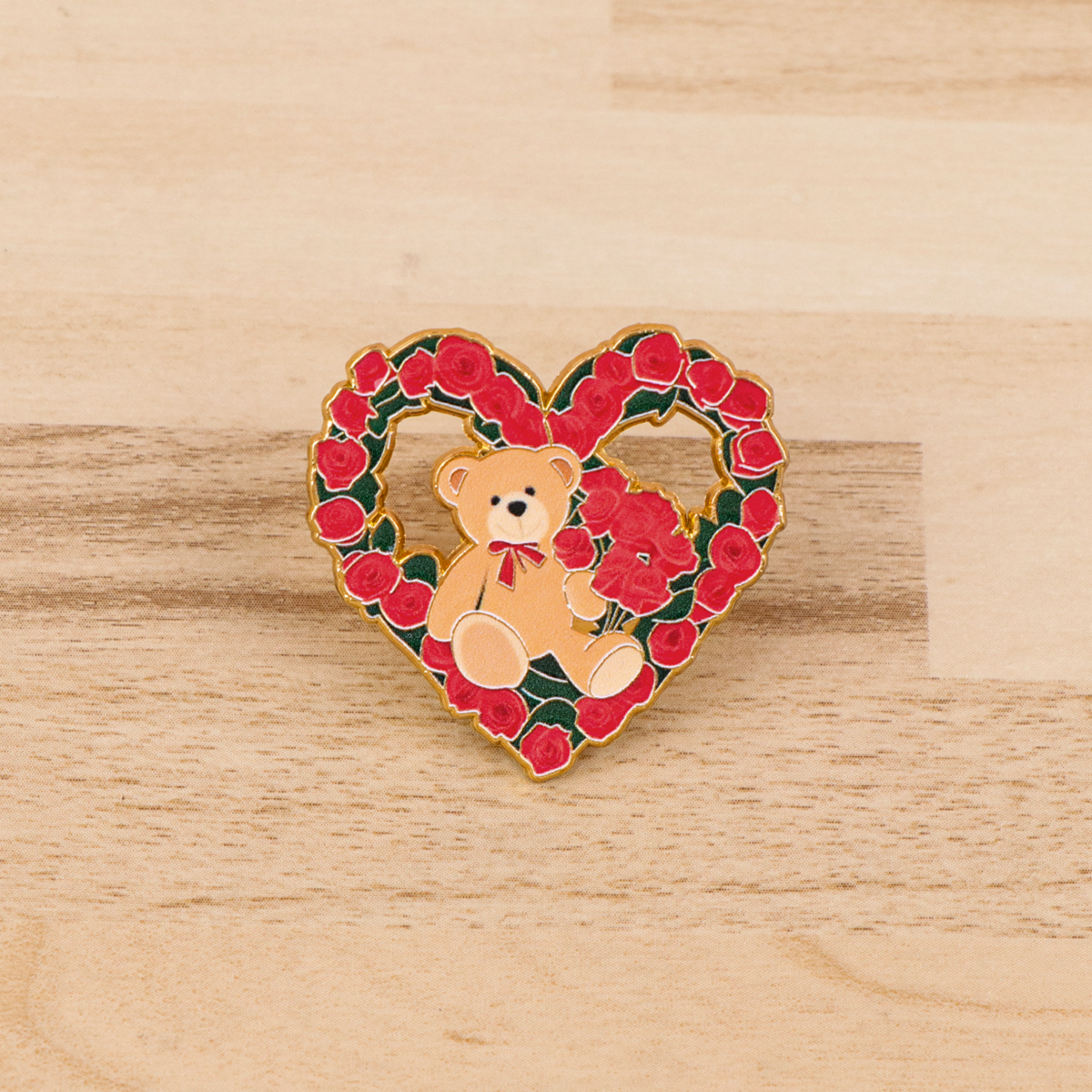 Fox Rose Bear Enamel Pins Anim - Embroidery Textile avis et prix