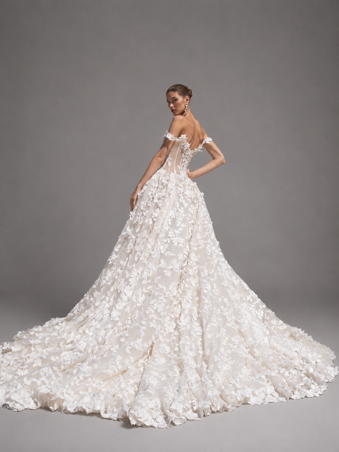 Floral Print Wedding Dresses L - Embroidery Online Designs avis et prix