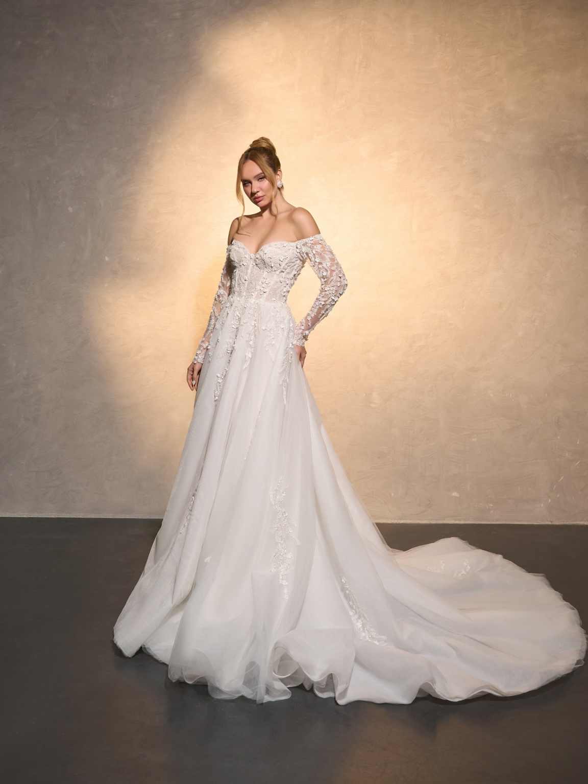 Elegant Wedding Dress A-Line L - Embroidery Online Designs avis et prix