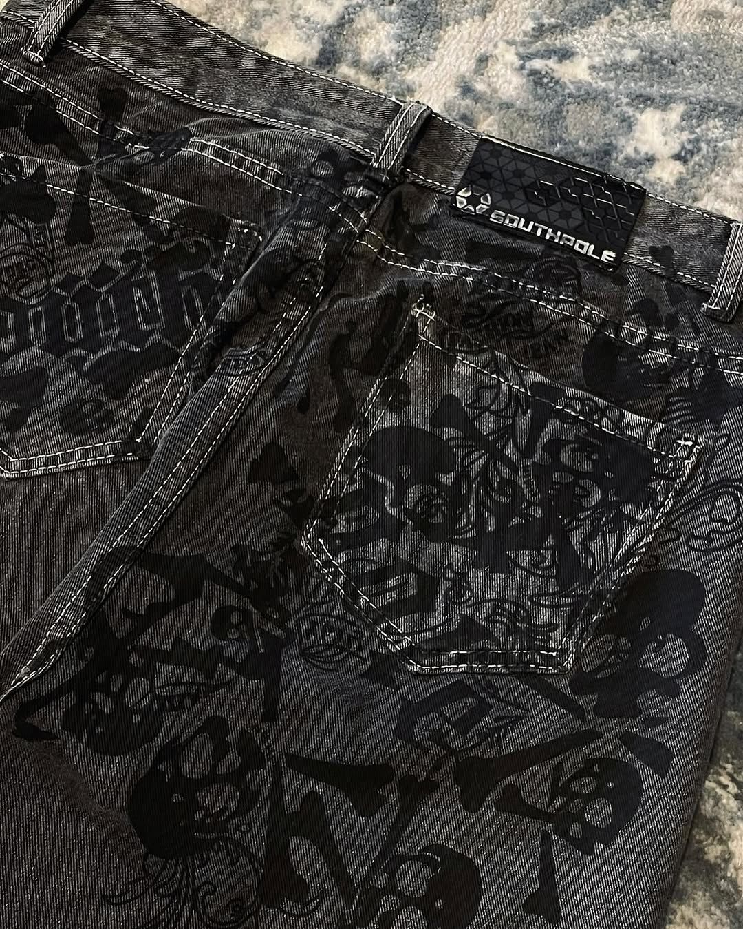 Y2K Street New Skull Embroider - Embroidery On Jeans avis et prix
