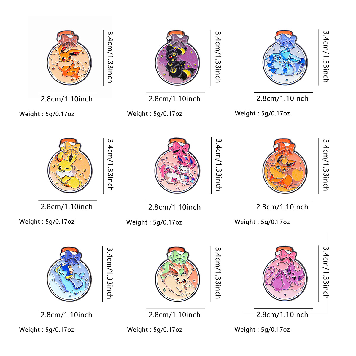 90s Anime Kawaii Elf Enamel Pi - Embroidery Illustration avis et prix