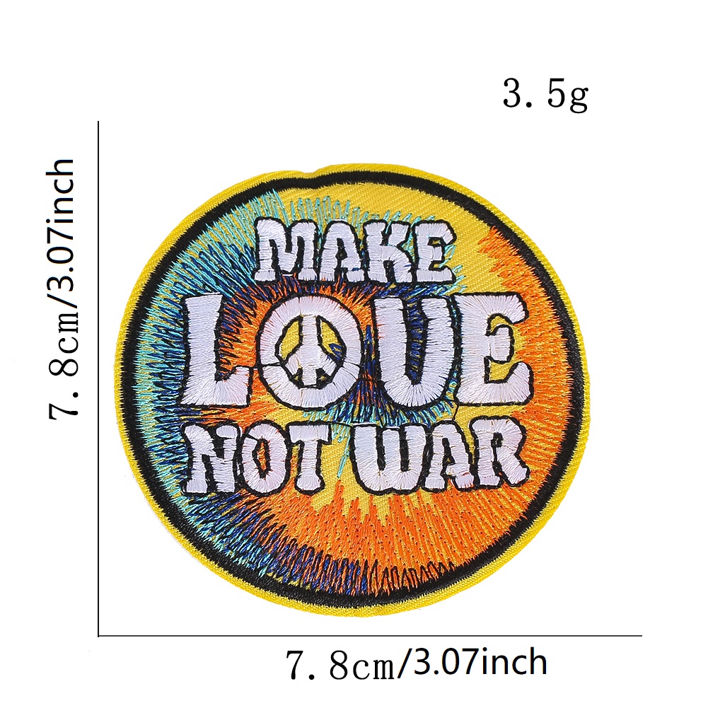 Anti War Make Love Not War Emb - Embroidery On Jeans avis et prix