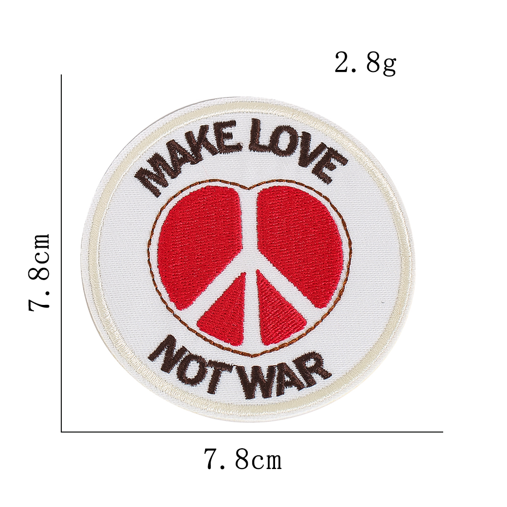 Anti War Make Love Not War Emb - Embroidery On Jeans avis et prix