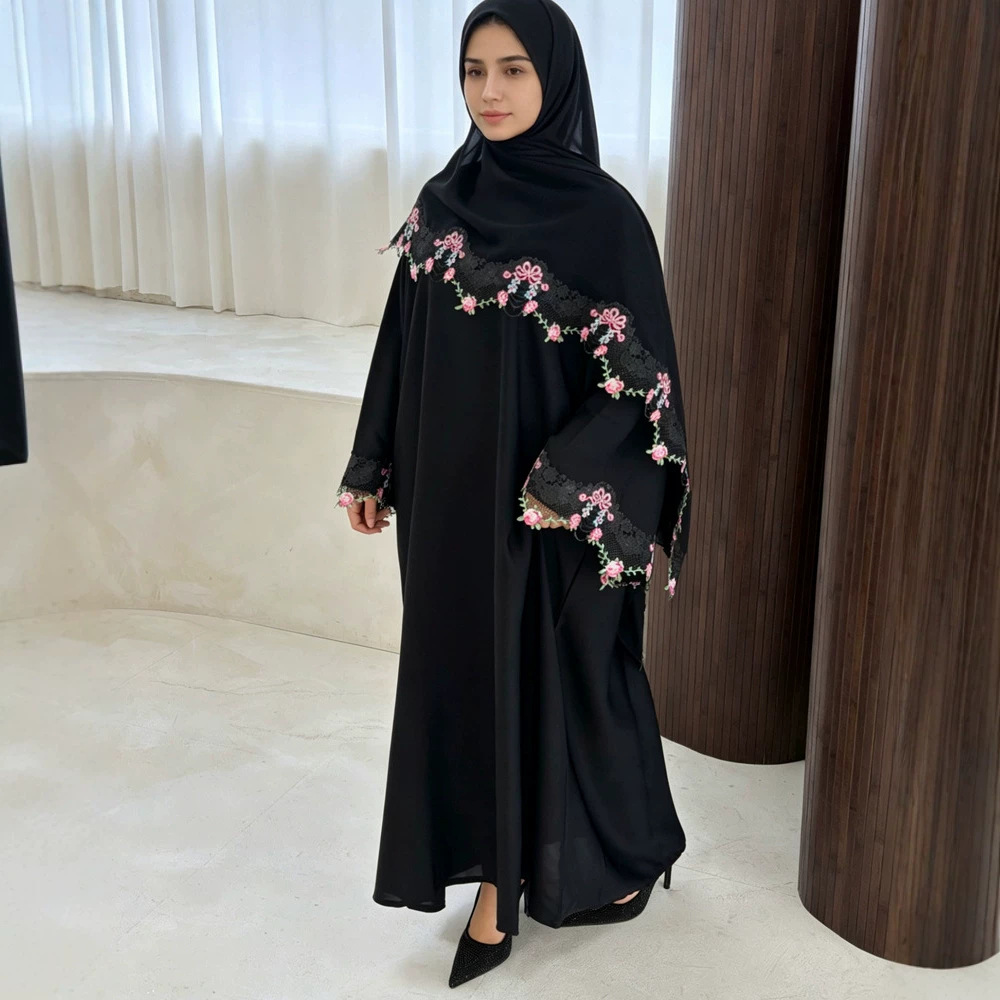 Eid Dress Women Muslim Abaya P - Embroidery Hijab avis et prix