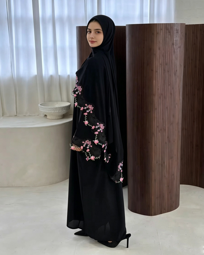 Eid Dress Women Muslim Abaya P - Embroidery Hijab avis et prix