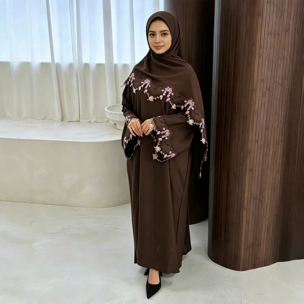 Eid Dress Women Muslim Abaya P - Embroidery Hijab avis et prix