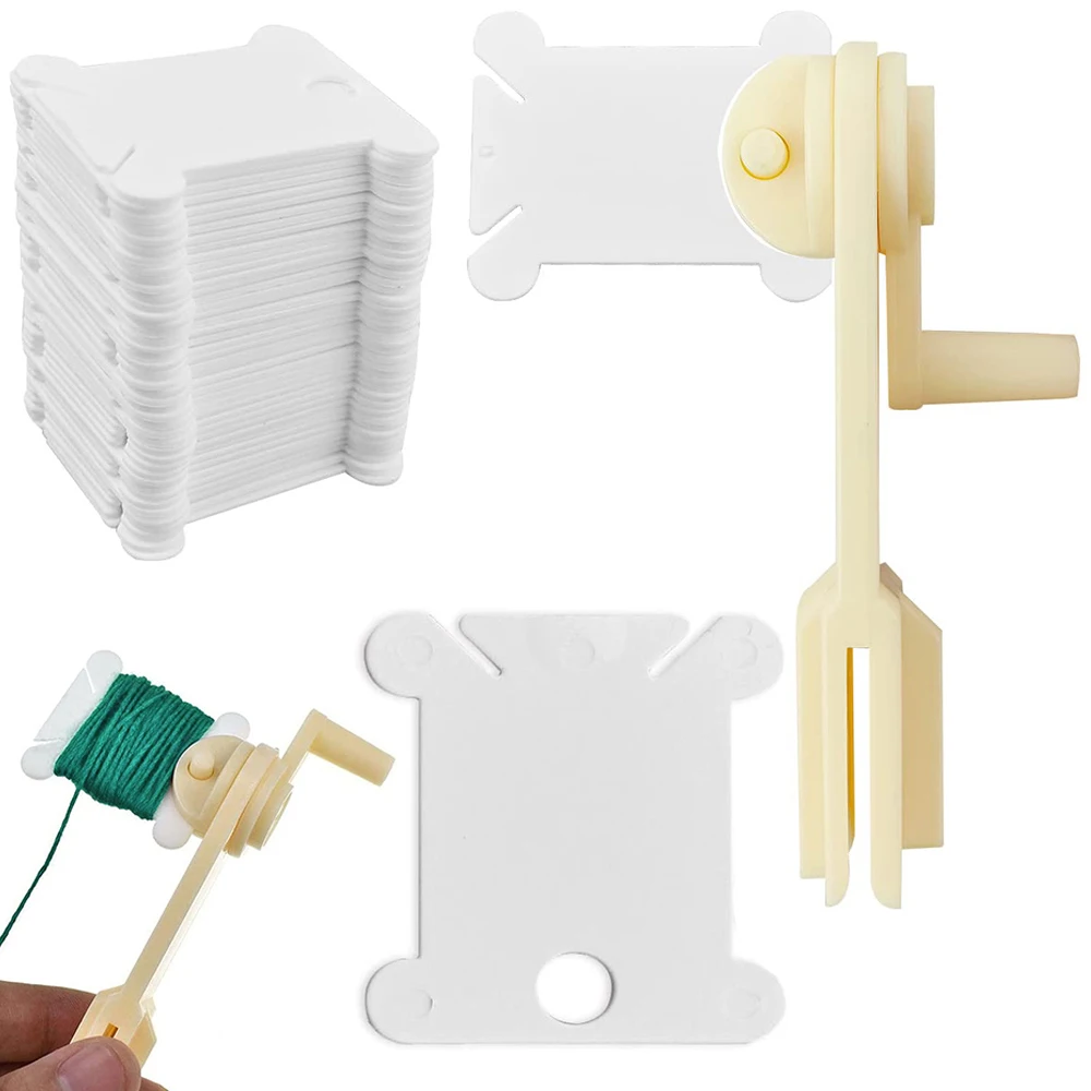 50/100Pcs Plastic Floss Bobbin - Embroidery Tas avis et prix
