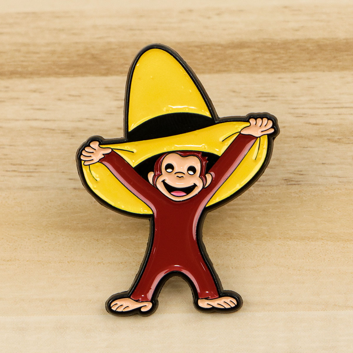 Cute Monkey Enamel Pin Funny B - Embroidery Illustration avis et prix