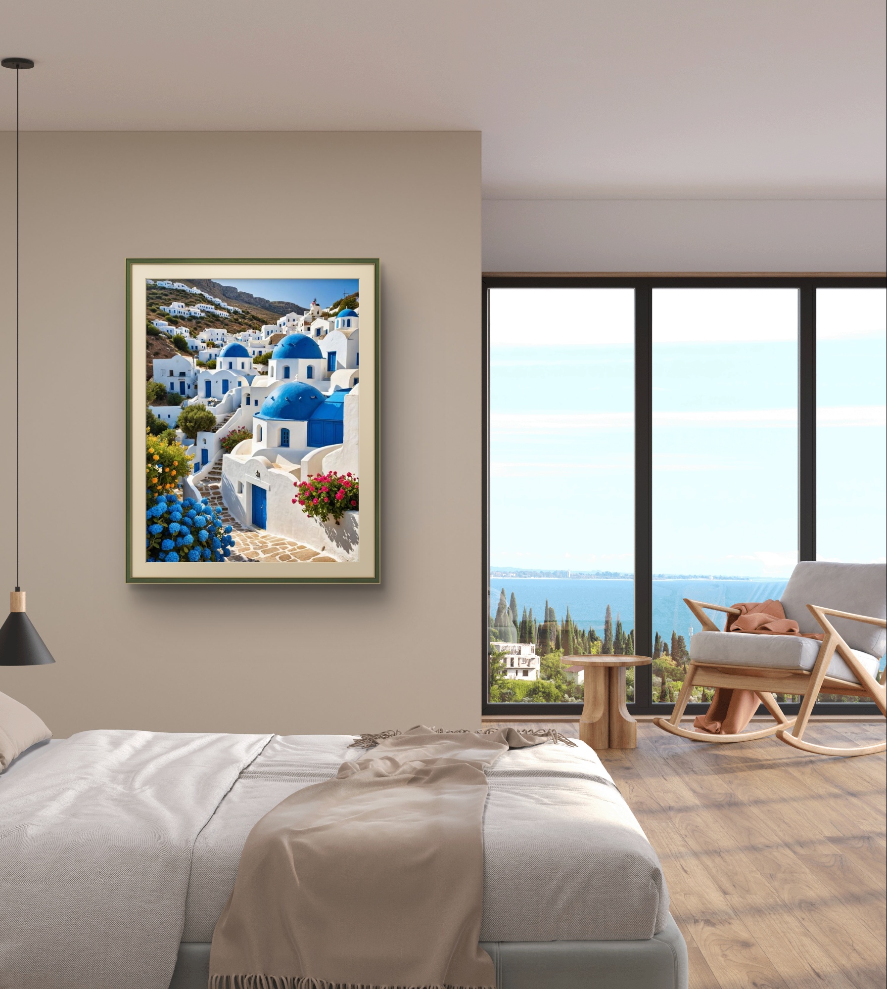 1pc frameless Aegean Sea Blue  - Embroidery House avis et prix