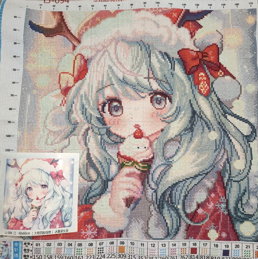 9ct 60x60cm Ice Cream Girl Emb - Embroidery Job avis et prix