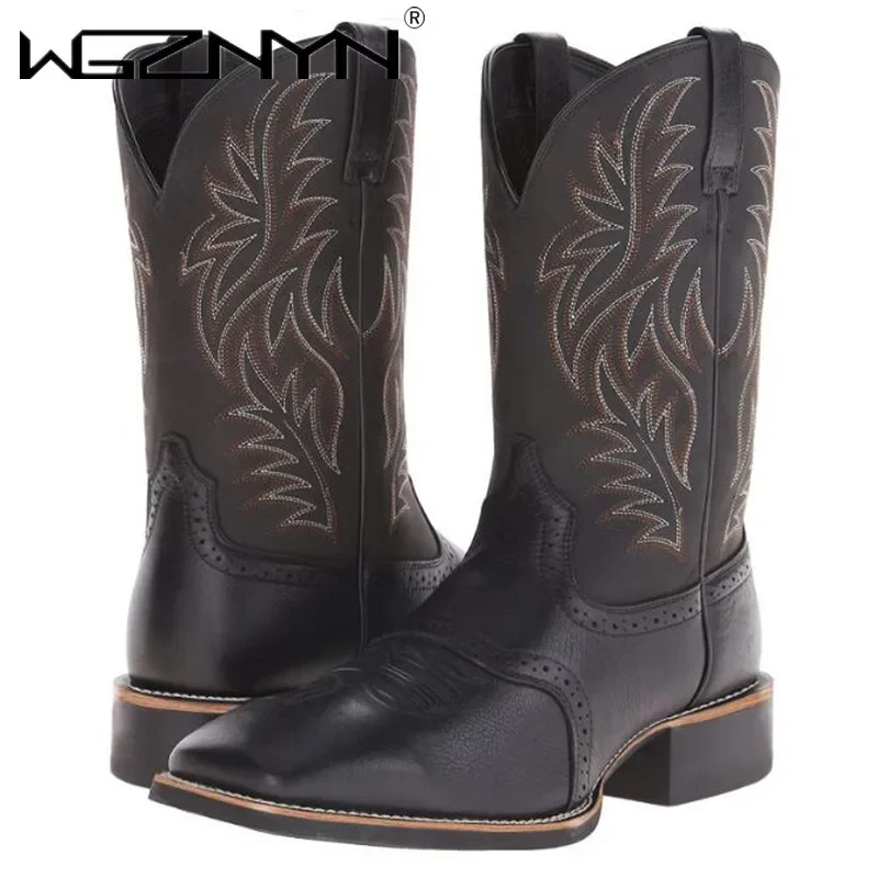 Men High Boots Embroidery Retr - Embroidery Design Free avis et prix