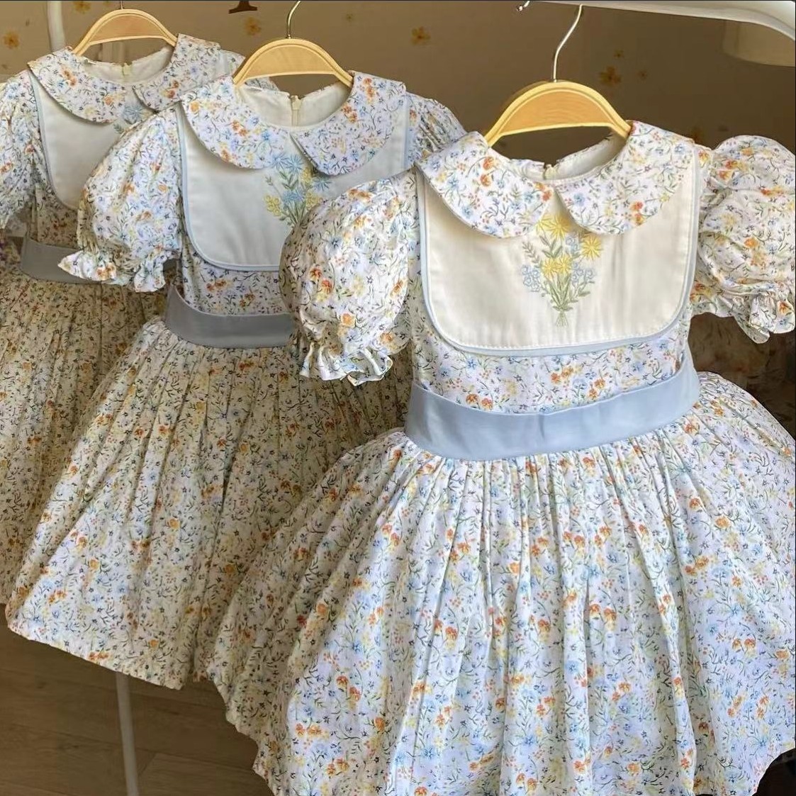 0-12Y Baby Girl Summer Flower  - Embroidery Yellow Dress avis et prix
