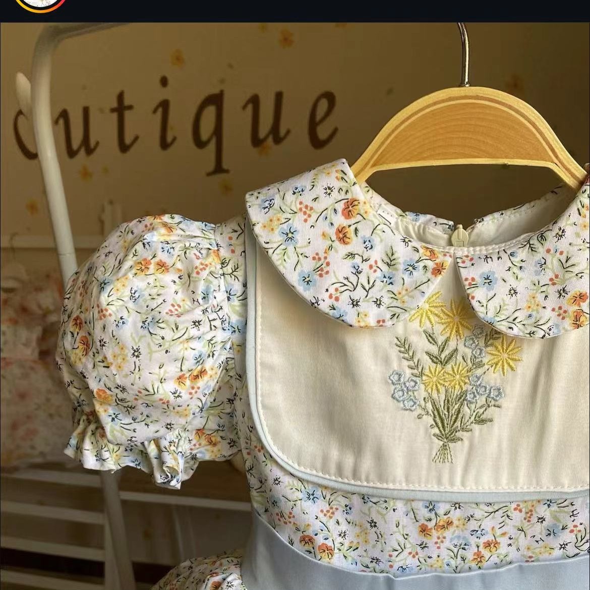 0-12Y Baby Girl Summer Flower  - Embroidery Yellow Dress avis et prix