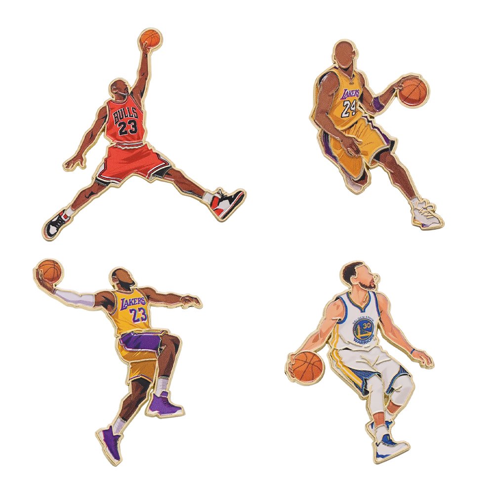 4pcs Basketball Enamel Pin Set - Embroidery House avis et prix