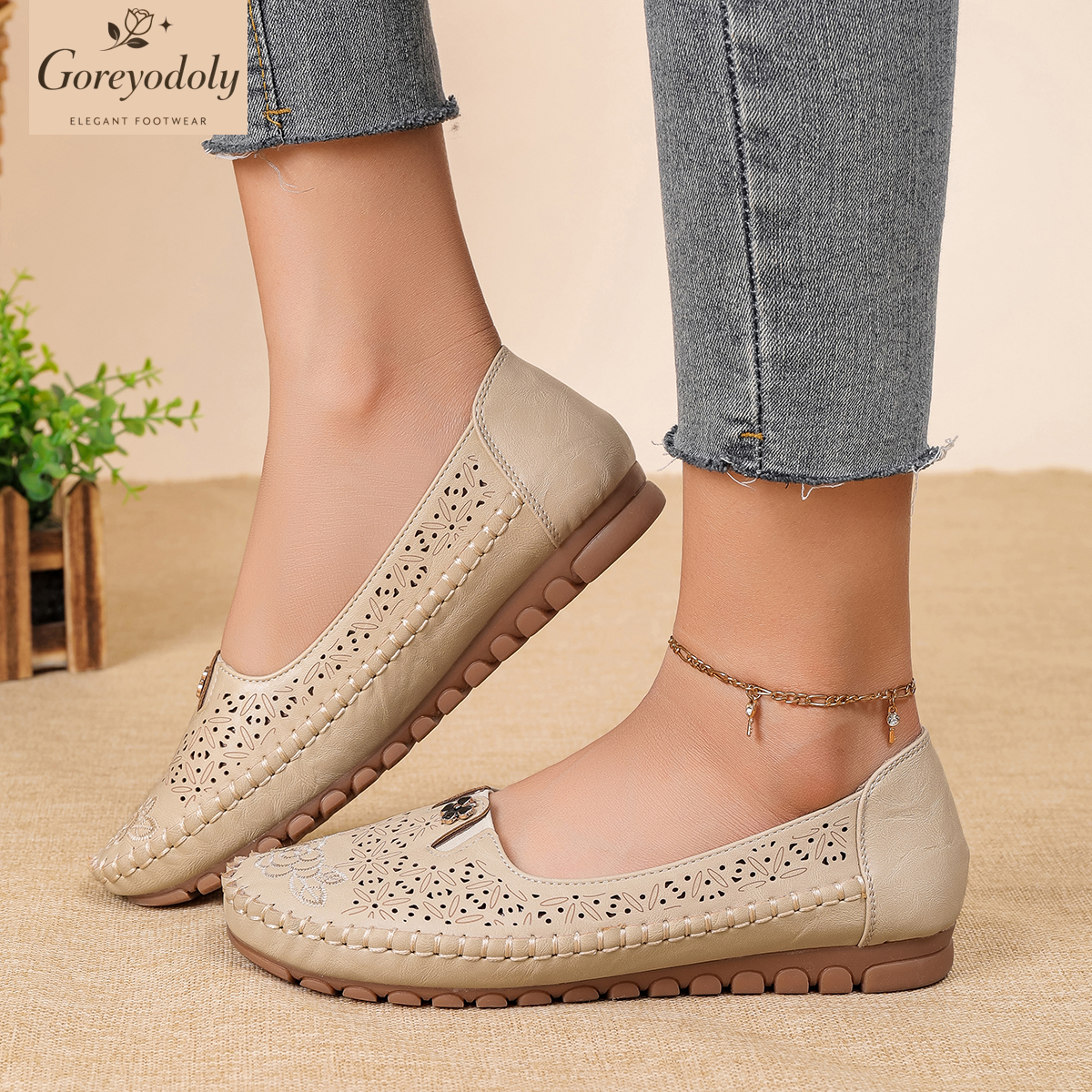 Goreyodoly women loafers flora - Embroidery Design Free avis et prix